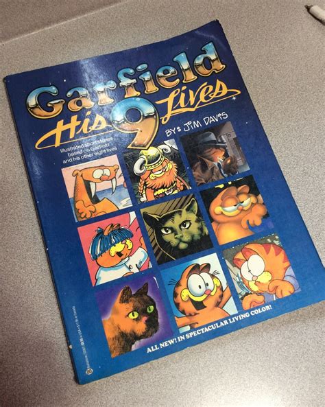 Garfield His 9 Lives Book by Jim Davis, Garfield the Cat Soft Cover ...