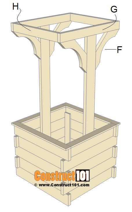 Free Wooden Wishing Well Planter Plans - Diy Projects