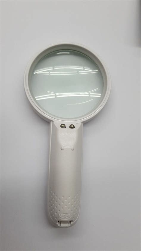 Hand Held Magnifying Glass 3x Optical Magnifier With 2 Leds Dia 75mm Alltronic Computer Singapore