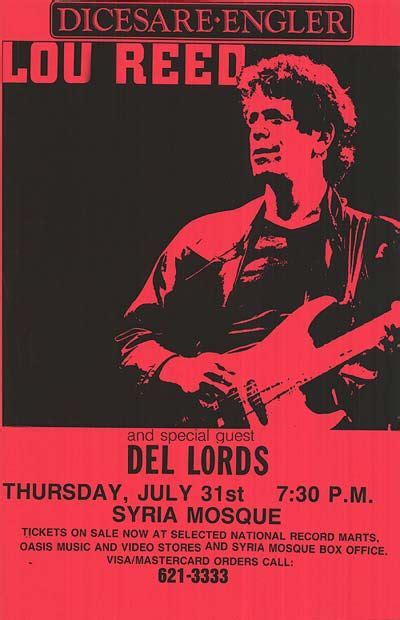 Lou Reed Poster Music Concert Posters Concert Posters Lou Reed