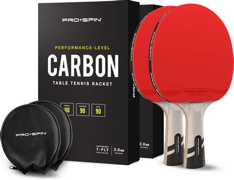 Pro Spin Ping Pong Paddles Premium Table Tennis Rackets With Carbon