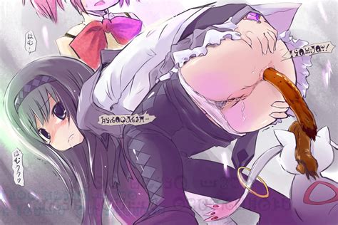 Akemi Homura Kaname Madoka And Kyubey Mahou Shoujo Madoka Magica