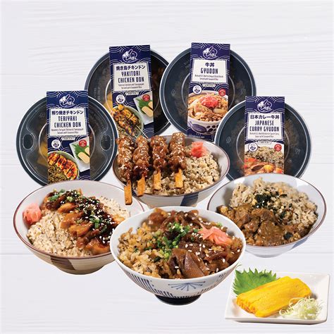 Authentic Japanese Don Bundle Set / Mix / 4 Meals - Ready to Eat - CS Foods