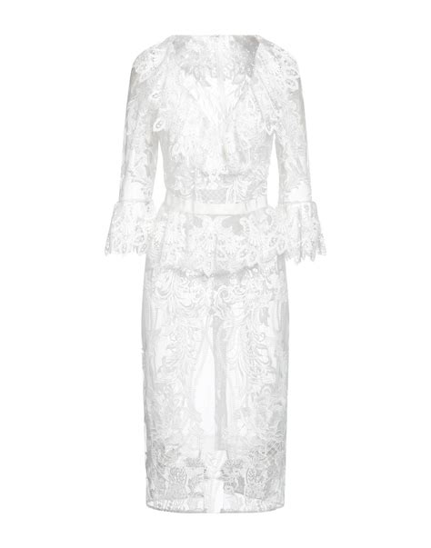 Zuhair Murad Midi Dress In White Lyst