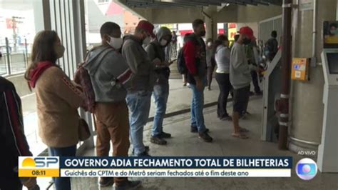 Governo Adia Fechamento Total De Bilheterias Bom Dia Sp G