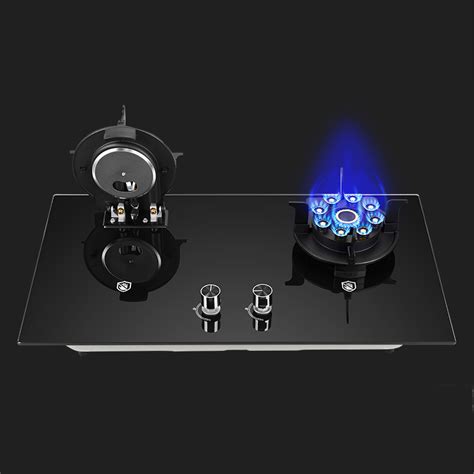 Factory Direct High Quality Mm Glass Gas Hob With Brass Burners And