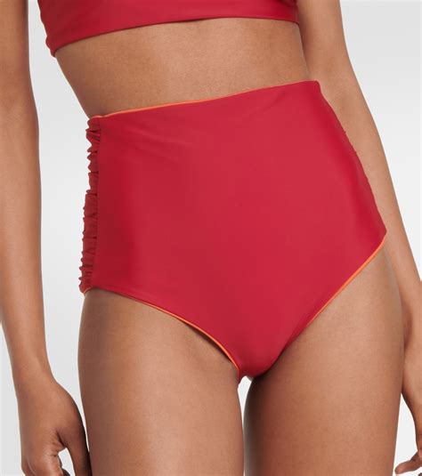 Tangelo Cumbi Bikini Bottoms In Red Johanna Ortiz Mytheresa