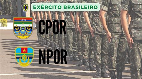 Como Fazer Para Passar No Npor Cpor Ex Rcito Brasileiro Youtube