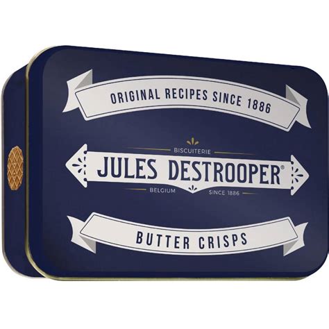 Jules Destrooper gaufrettes au beurre boîte en métal de 75 g