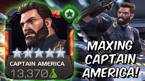 5 Star Rank 5 Captain America Infinity War Rank Up And Gameplay Marvel Contest Of Champions