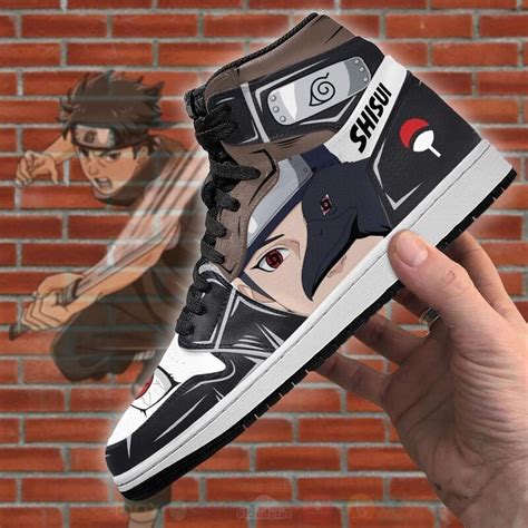 HOT Uchiha Shisui Sharingan Eyes Anime Naruto Air Jordan High Top Sneaker Express Your Unique
