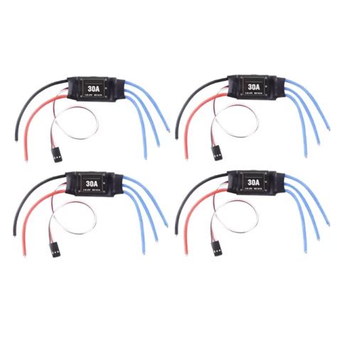 4 PIÈCES 2 4S 30A RC ContrôLeur de Vitesse éLectrique ESC Sans Balais