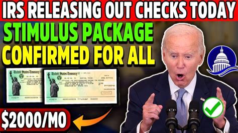 Finally Irs Releasing Out Stimulus Checks Confirmed For All Low