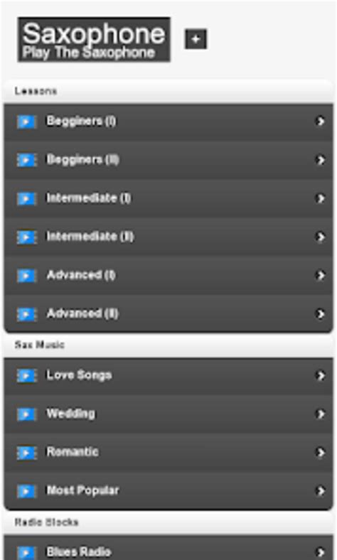 Saxophone Lessons for Android - Download