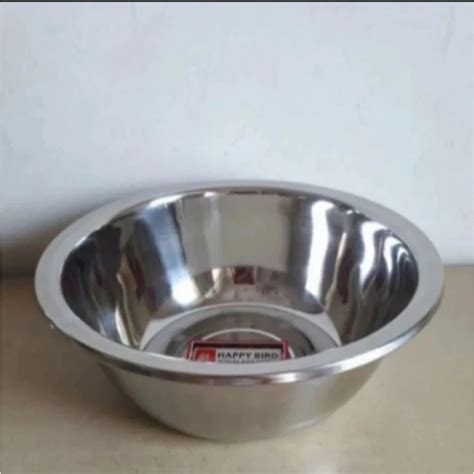 Jual Baskom Stainless Steel Tebal 18 Cm Shopee Indonesia