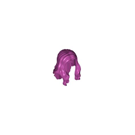 LEGO Magenta Wavy Long Hair With Parting 33461 95225 Brick Owl