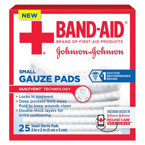 J J Band Aid First Aid Gauze Pads X Ct Vda