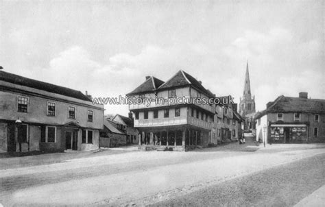 Street Scenes Great Britain England Essex Thaxted Town Street And Hall Thaxted Essex