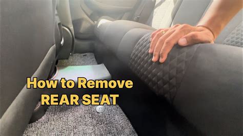 Mg5 How To Remove Rear Seat Youtube