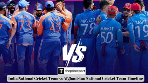 India National Cricket Team vs Afghanistan National Cricket Team Timeline