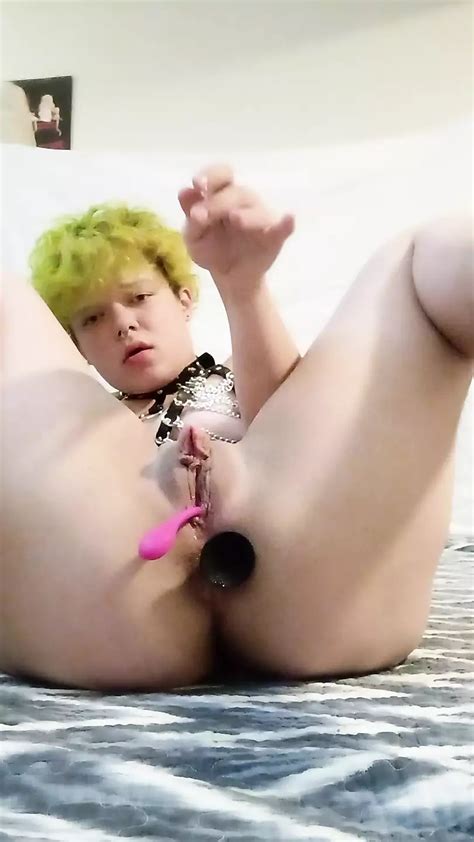 Horny Anal Slut Over Stimulates His Ass Shemale Porn Xhamster