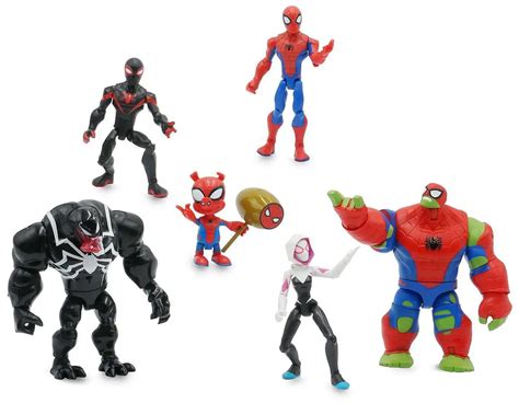 Disney Marvel Toybox Spider-Man, Spider-Ham, Ghost-Spider, Venom, Miles ...