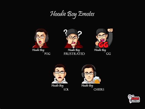 Hoodie Boy Twitch Emote By Kong Vector On Dribbble