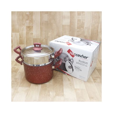 Couscoussier Granite Inox Cm Litres Hascevher Rouge Vente En L