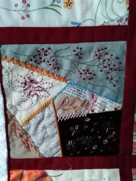 Crazy Quilt Wall Hanging Etsy Crazy Quilts Quilts Quilted Wall Hangings