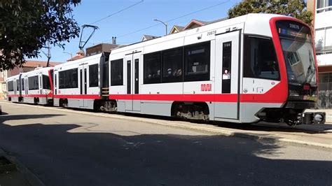 Sf Muni Car Siemens S Lrv Train On Route N Judah At