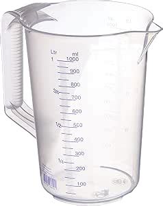 H Nersdorff Transparent Measuring Jug Plastic Transparent Blue L