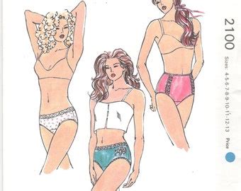 Kwik Sew S Misses Lingerie Briefs Bikini Panties Etsy