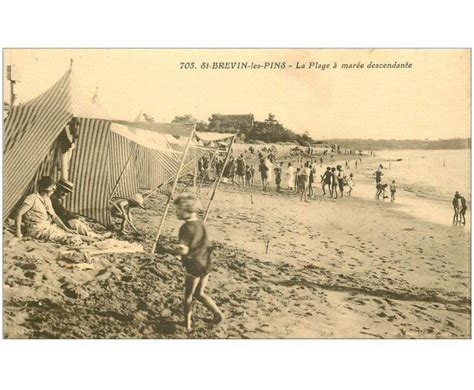 Carte Postale Ancienne 44 SAINT BREVIN LES PINS La Plage 1930 Cartes