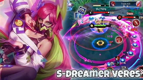 Veres New Skin S Dreamer Jungle Pro Gameplay Arena Of Valor Li N