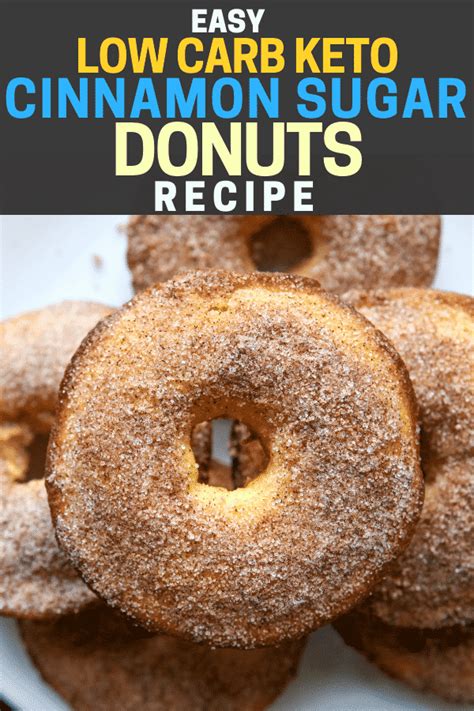 Easy Low Carb Keto Cinnamon Sugar Donuts Recipe The Diet Chef