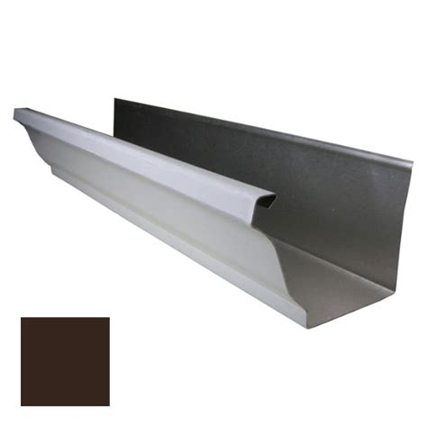 Lakefront Sheet Metal Seamless Aluminum Gutter K Style 5 032ga Mocha 1ft