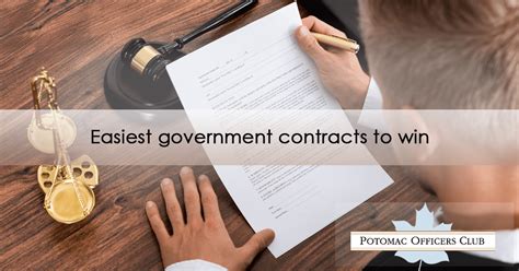 Easiest Government Contracts To Win Potomac Officers Club