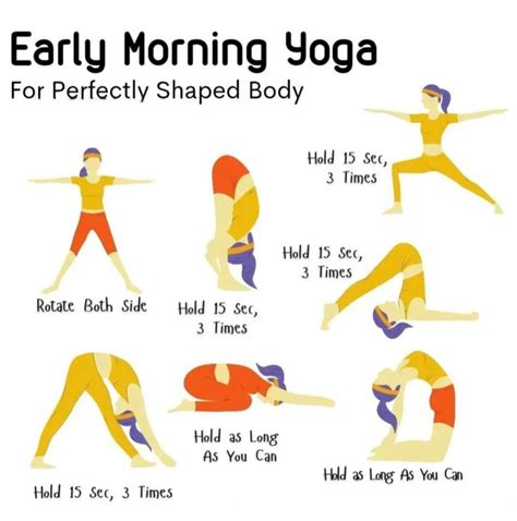 Yoga Poses And Their Benefits | Early morning yoga, Morning yoga, Yoga ...