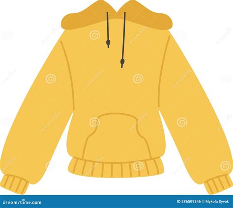 Jacket With Hood Stock Vector Illustration Of Garment 286509346