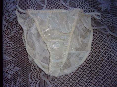 Vintage Panties Xl String Bikini Sheer Single Layer Gusset
