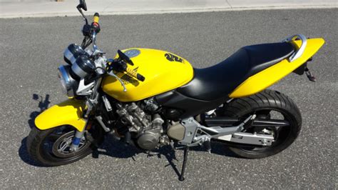 2004 Honda Hornet CB600 Yellow Naked Sport Bike Low Mileage