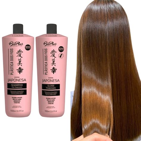 Kit Alisamento Progressiva Formol Japonesa 2x1000ml Shopee Brasil