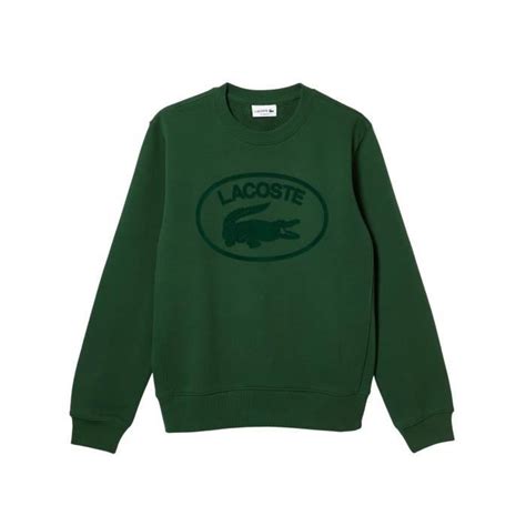 Sweat Cocodile Basique Lacoste Vert Homme Vert Cdiscount Pr T Porter