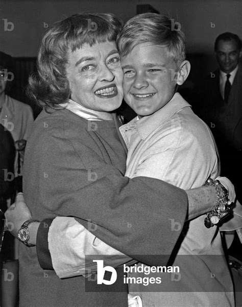 Image of American Actress Bette Davis (1908-1989) and her Adoptive Son ...