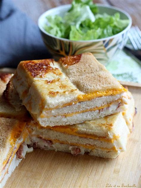 Croque géant au speck mimolette Lolo et sa tambouille