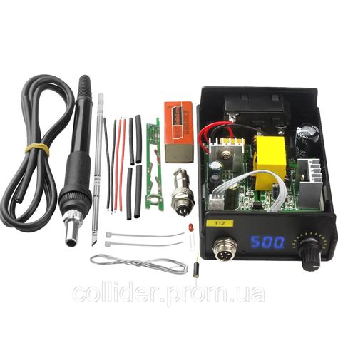 Паяльная станция Hakko T12 72Вт, набор для сборки, Синий дисплей ...