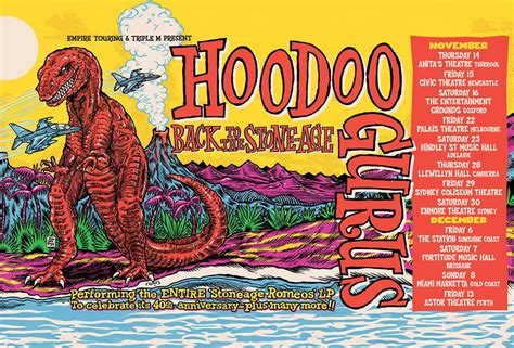 Hoodoo Gurus Return To The Stoneage 2024 National Tour