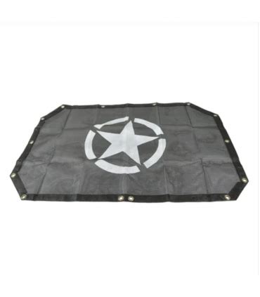 Capota Lona Bikini Negro Estrella Puntas Jeep Wrangler JK
