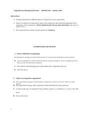 Negotiation In Management Final Exams Docx Negotiation In Management