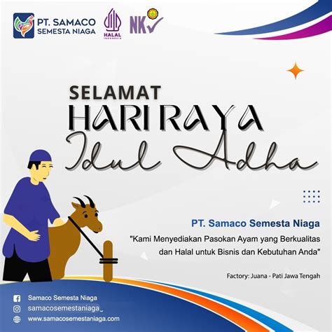 Selamat Hari Raya Idul Adha 10 Dzulhijjah 1444 Hijriyah PT Samaco